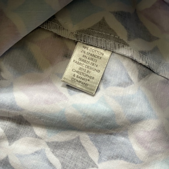 CJ Banks Multicolor Diamond Design Lightweight 3/4 Sleeve Jacket Women’s 2X - Picture 5 of 9